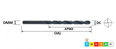 2.2mm HSS Long Series Jobber Drill